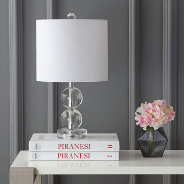 Brooklyn 17.5" Crystal LED Table Lamp - JONATHAN Y
